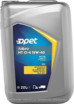 Фото Opet Fullpro HT CI-4 15W-40 20 л (601215414)