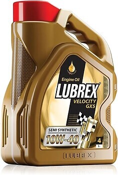 Фото Lubrex Velocity GX5 10W-40 4 л (1205717004)