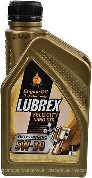 Фото Lubrex Velocity Nano GTR 5W-30 1 л (1212713GTR001)