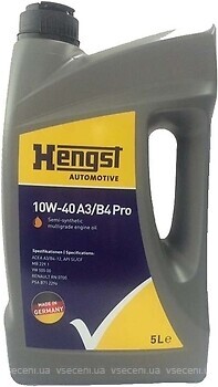 Фото Hengst 10W-40 A3/B4 Pro 5 л (555800000)