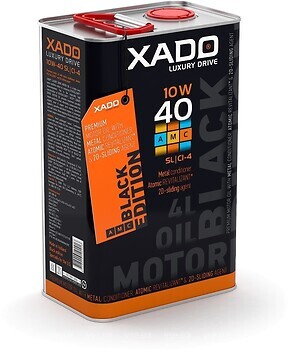 Фото Xado Atomic Oil 10W-40 SL/CI-4 LX AMC Black Edition 4 л (XA 22275)