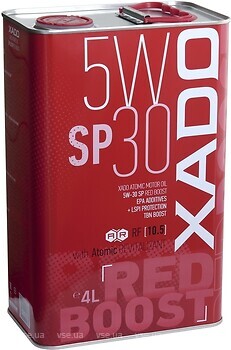 Фото Xado Atomic Oil 5W-30 SP Red Boost 4 л (XA 26285)