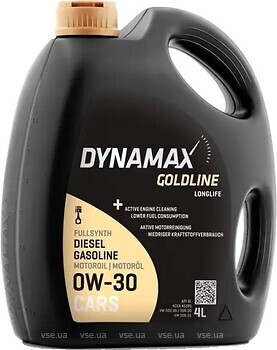 Фото Dynamax Goldline Longlife 0W-30 4 л (502091)