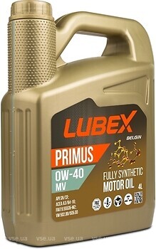 Фото Lubex Primus MV 0W-40 4 л (034-1621-0404)