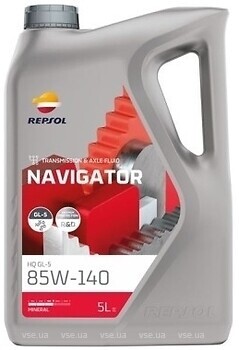 Фото Repsol Navigator HQ GL-5 85W-140 5 л (RPP4005MFA)