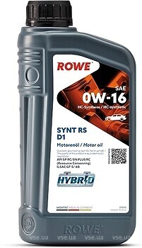 Фото ROWE Hightec Synt RS D1 0W-16 1 л (20005001099)