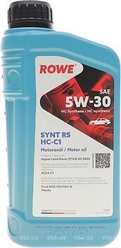 Фото ROWE Hightec Synt RS 5W-30 HC-C1 1 л (20109001099)