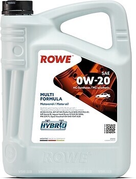 Фото ROWE Hightec Multi Formula 0W-20 5 л (20202005099)