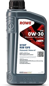 Фото ROWE Hightec Synt RSB 12FE 0W-30 1 л (20305001099)