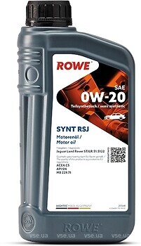 Фото ROWE Hightec Synt RSJ 0W-20 1 л (20348001099)