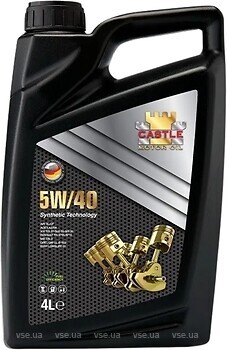 Фото Castle Motor Oils API SL/CF-4 5W-40 4 л