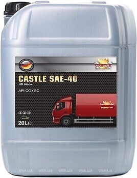 Фото Castle Motor Oils API CC/SC SAE-40W 20 л