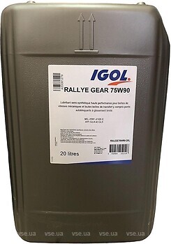 Фото Igol Rallye Gear 75W-90 20 л