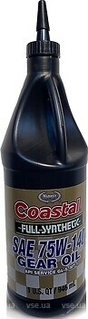 Фото Coastal Full Synthetic Gear Oil 12/1 75W-140 0.946 л