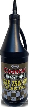 Фото Coastal Full Synthetic Gear Oil 75W-90 0.946 л