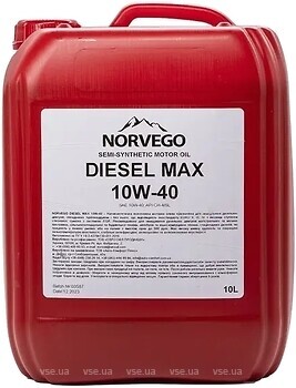 Фото Norvego Diesel Max 10W-40 10 л