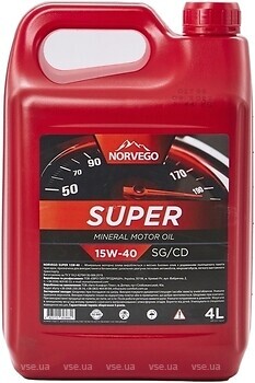 Фото Norvego Super 15W-40 4 л