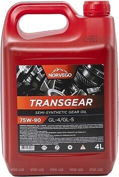 Фото Norvego TransGear 75W-90 4 л