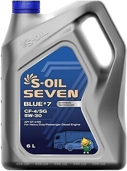 Фото S-Oil Seven Blue #7 CF-4SG 5W-30 1 л