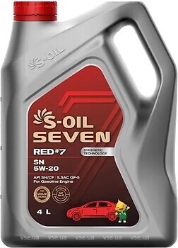 Фото S-Oil Seven Red#7 SN 5W-20 1 л