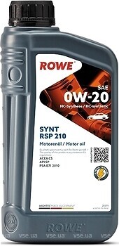 Фото ROWE Hightec Synt RSP 210 0W-20 1 л (20371-0010-99)