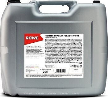 Фото ROWE Hightec Topgear FE S 75W-80 20 л (25066-0200-99)