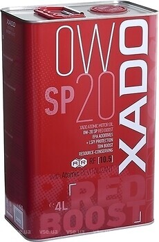 Фото Xado Atomic Oil 0W-20 SP Red Boost 1 л (XA 24194)