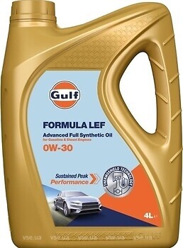 Фото Gulf Formula LEF 0W-30 4 л