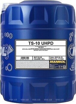 Фото Mannol TS-10 UHPD 5W-40 7110 20 л