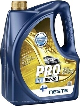 Фото Neste Pro D1 0W-20 4 л