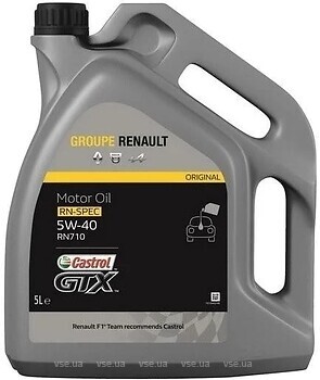 Фото Renault Castrol GTX RN-Spec 5W-40 RN710 5 л (7711658111)