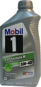 Фото Mobil 1 ESP Formula M 5W-40 0.946 л