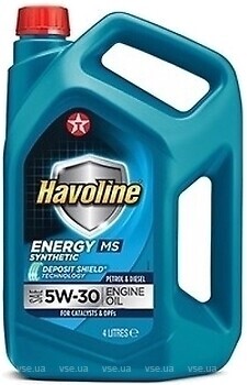 Фото Texaco Havoline Energy MS 5W-30 4 л