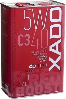 Фото Xado Atomic Oil 5W-40 C3 Red Boost 60 л