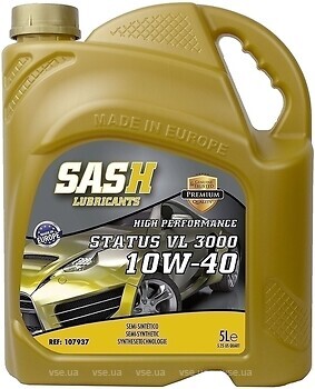 Фото SASH Lubricants Status VL 3000 10W-40 5 л (107937)