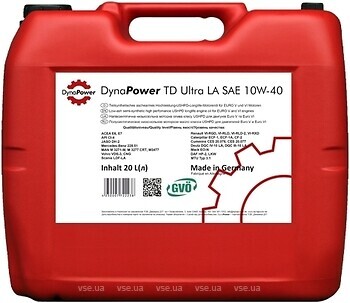 Фото DynaPower TD Ultra LA 10W-40 208 л