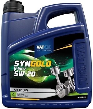 Фото VatOil SynGold (P)HEV 5W-20 4 л (50785)