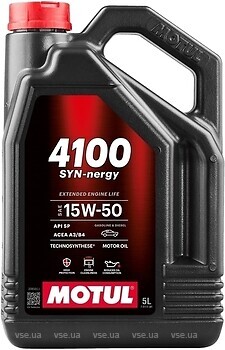 Фото Motul 4100 Syn-Nergy 15W-50 5 л (113163)