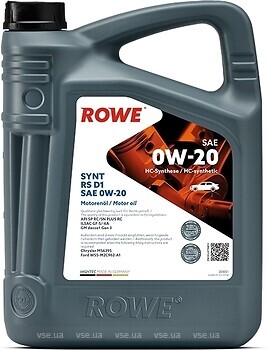 Фото ROWE Hightec Synt RS D1 0W-20 5 л (20051-0050-99)