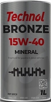 Фото Technol Bronze 15W-40 1 л