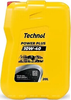 Фото Technol Power Plus 10W-40 20 л