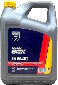 Фото Seven Flags Delta SGX 15W-40 API SG/CD 4 л