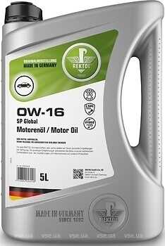 Фото Rektol 0W-16 SP Global Hybrid 1 л