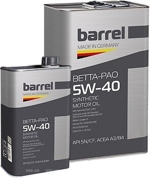 Фото Barrel Betta-Pao 5W-40 5 л