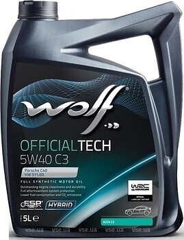 Фото Wolf OfficialTech C3 5W-40 1 л (8333279)