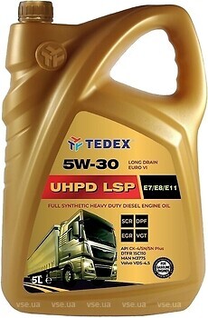 Фото Tedex Synthetic UHPD LSP 5W-30 5 л