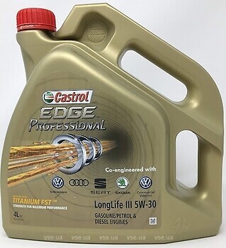 Фото Castrol Edge Professional LongLife III 5W-30 208 л