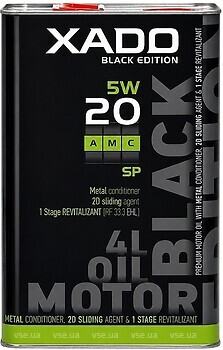 Фото XADO Atomic Oil 5W-20 SP AMC Black Edition 1 л (XA 22188)