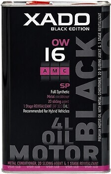 Фото XADO Atomic Oil 0W-16 SP AMC Black Edition 1 л (XA 27192_1)