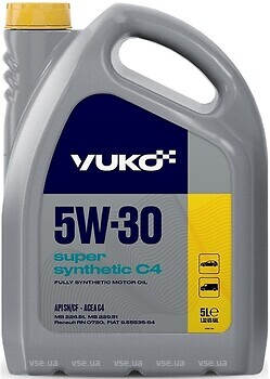 Фото Yuko Super Synthetic C4 5W-30 5 л (27006)